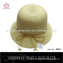 Korean Fashion Paper Bowler Hat GW061 lady bucket hats